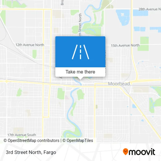 3rd Street North map
