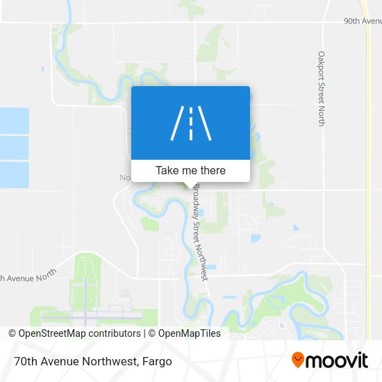 70th Avenue Northwest map
