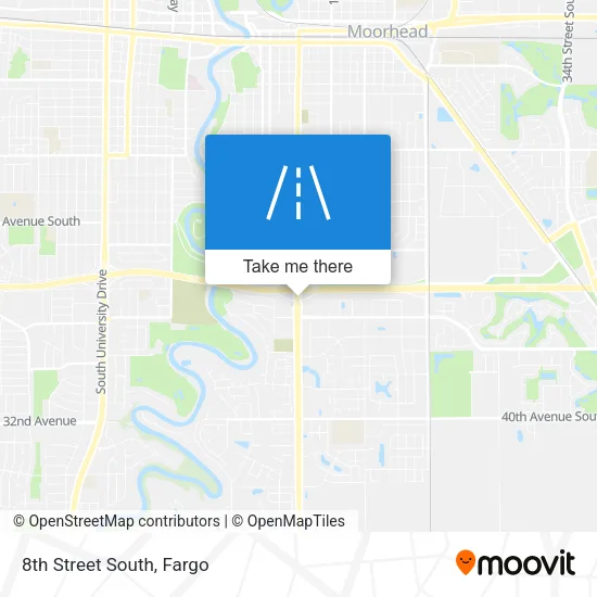 8th Street South map