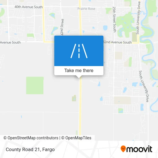 County Road 21 map