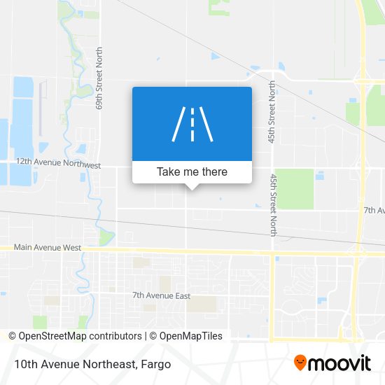 Mapa de 10th Avenue Northeast