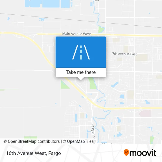 16th Avenue West map