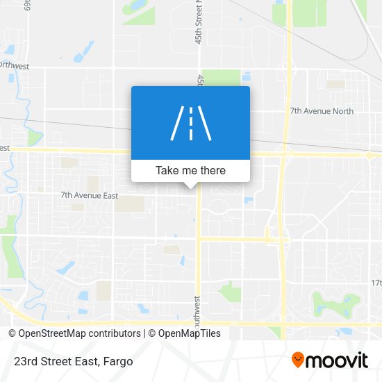 Mapa de 23rd Street East
