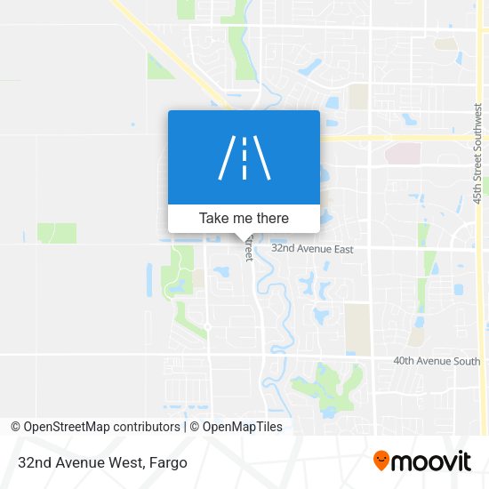 32nd Avenue West map