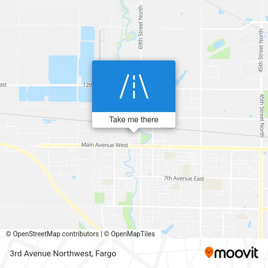 3rd Avenue Northwest map