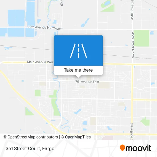 3rd Street Court map