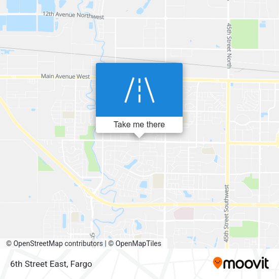 Mapa de 6th Street East