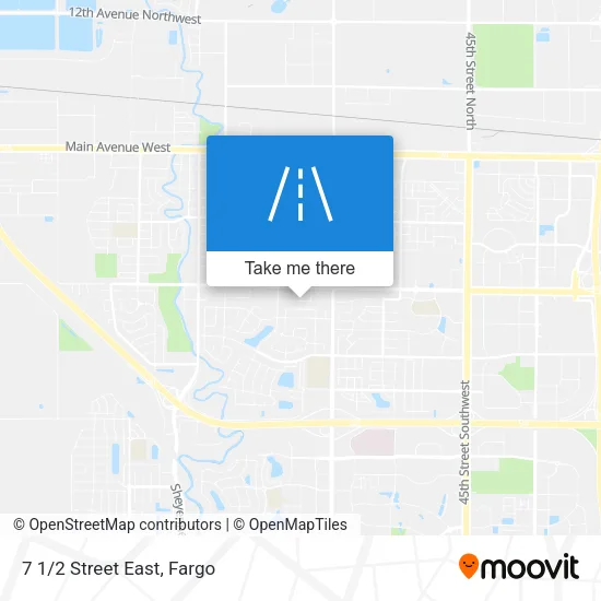 7 1/2 Street East map