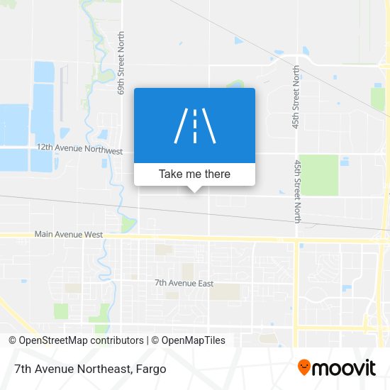 7th Avenue Northeast map