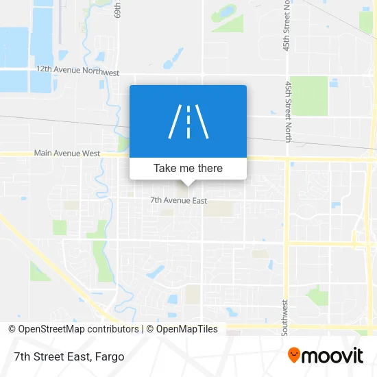7th Street East map