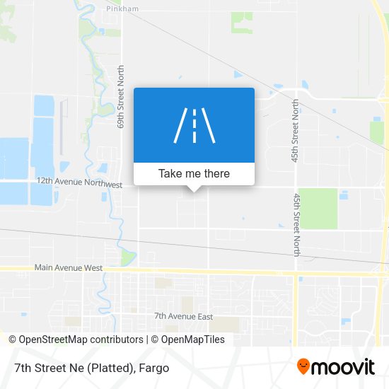 Mapa de 7th Street Ne (Platted)