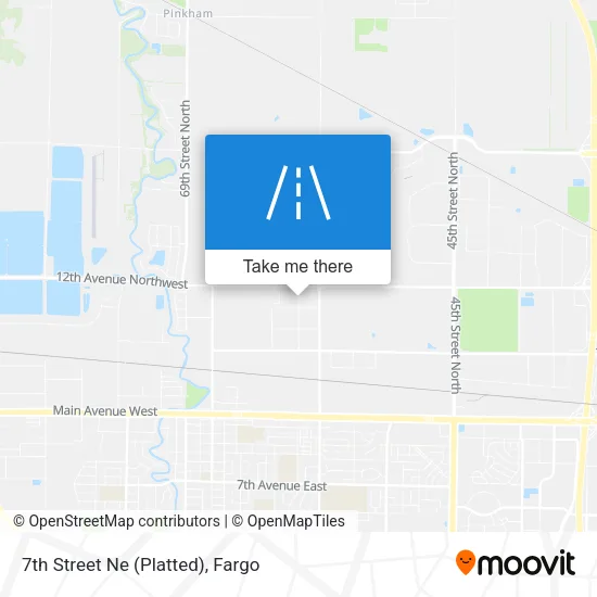 7th Street Ne (Platted) map
