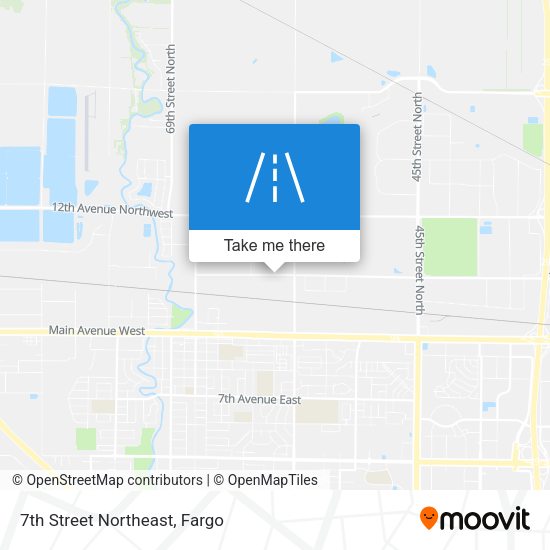 Mapa de 7th Street Northeast