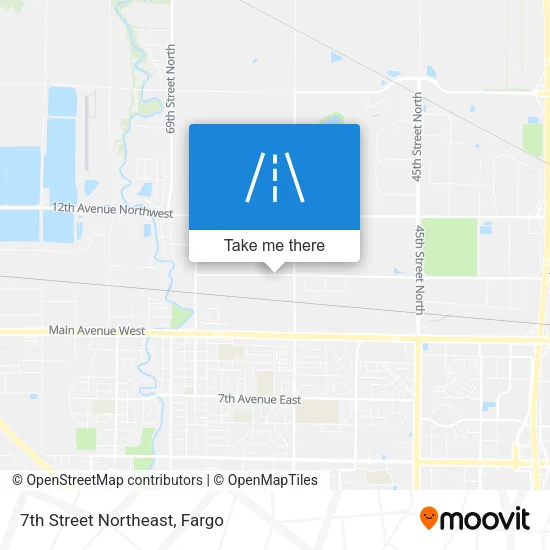 7th Street Northeast map
