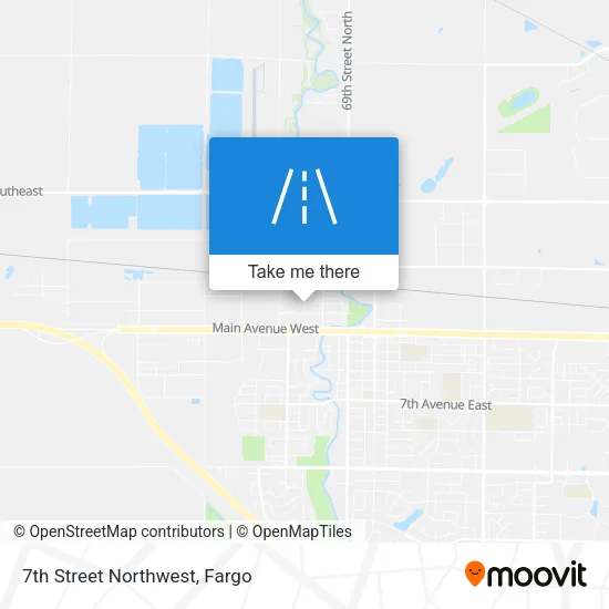 7th Street Northwest map