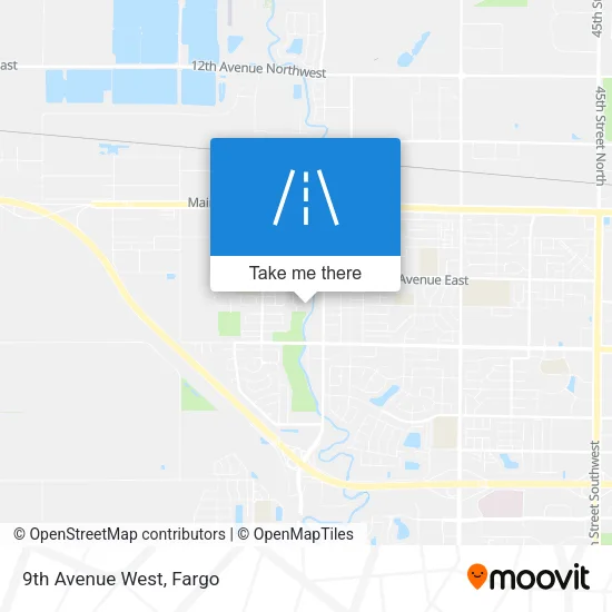 9th Avenue West map
