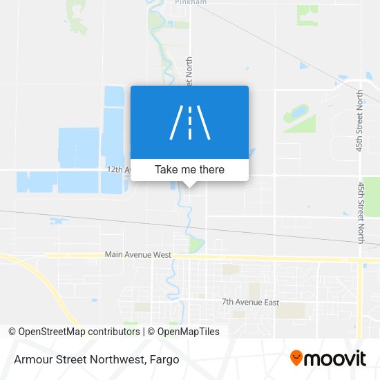 Mapa de Armour Street Northwest