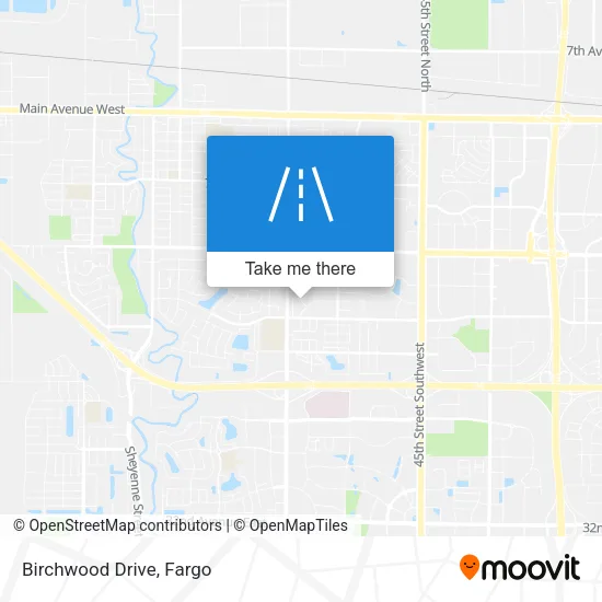 Birchwood Drive map