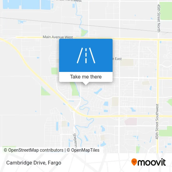 Cambridge Drive map