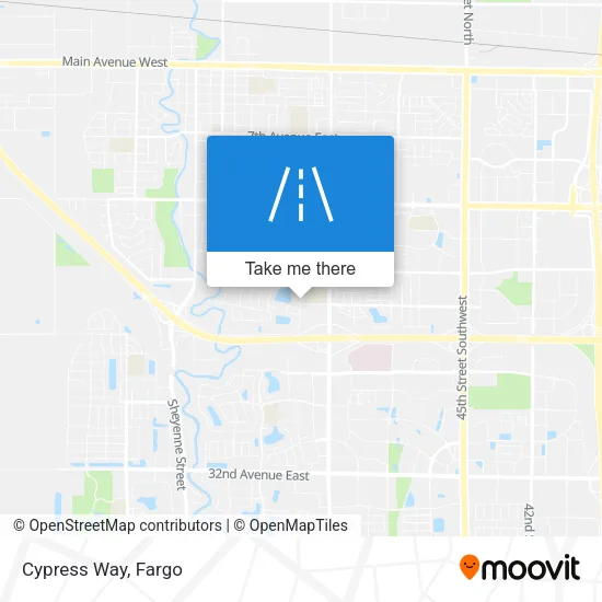 Cypress Way map
