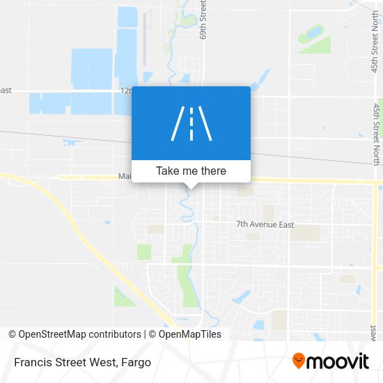 Mapa de Francis Street West