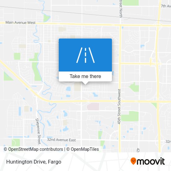 Mapa de Huntington Drive