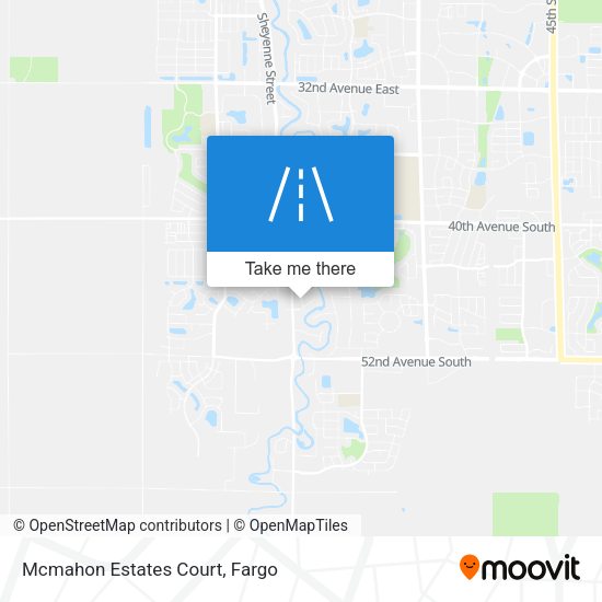 Mcmahon Estates Court map
