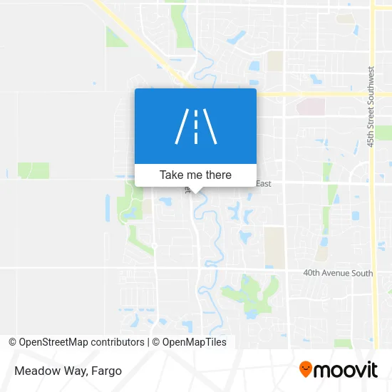 Meadow Way map