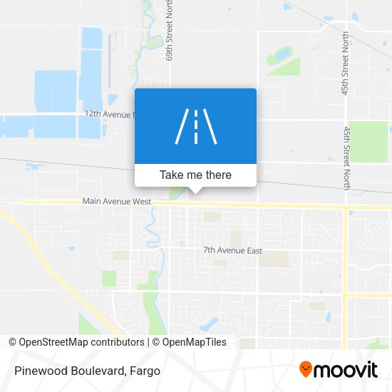 Mapa de Pinewood Boulevard
