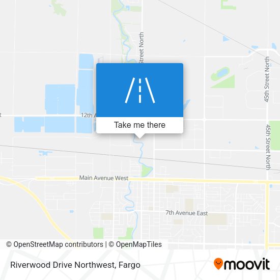 Riverwood Drive Northwest map