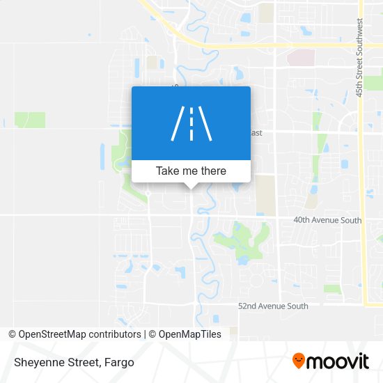 Mapa de Sheyenne Street