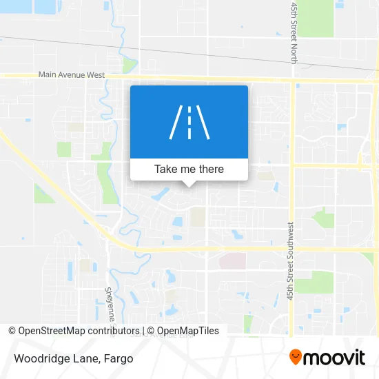 Woodridge Lane map