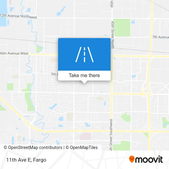 11th Ave E map