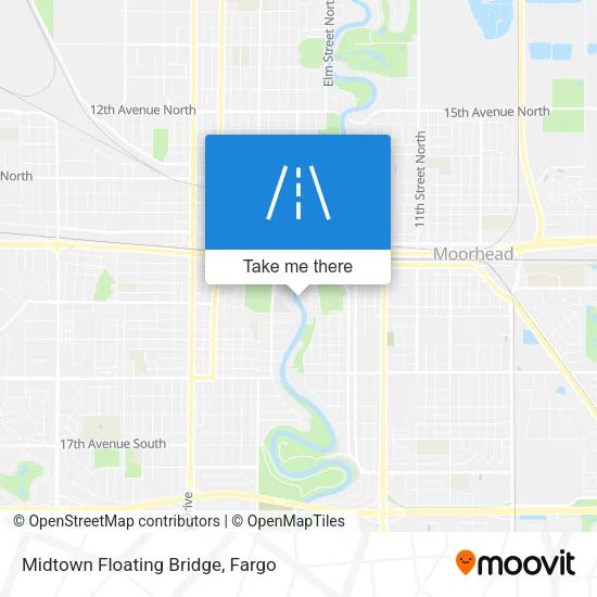 Midtown Floating Bridge map