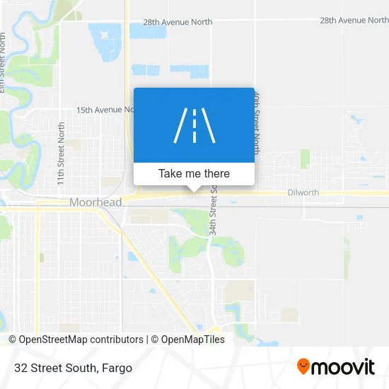 32 Street South map