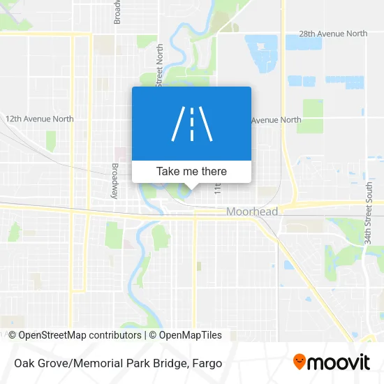 Oak Grove/Memorial Park Bridge map