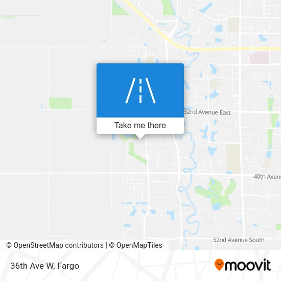 36th Ave W map