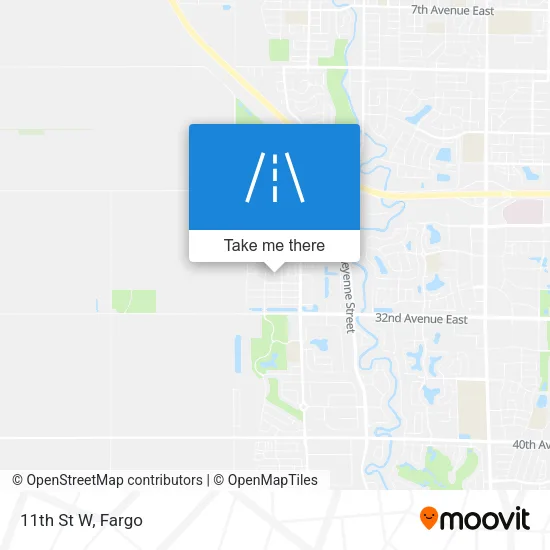 11th St W map