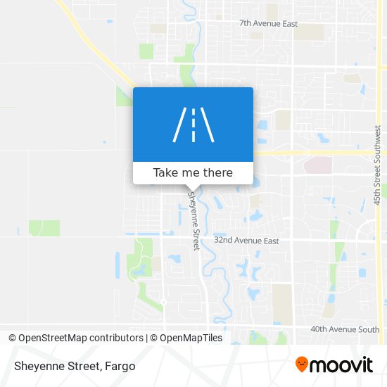 Mapa de Sheyenne Street