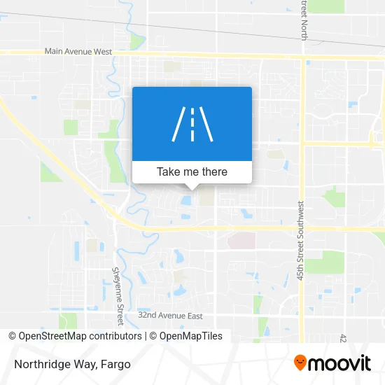 Northridge Way map