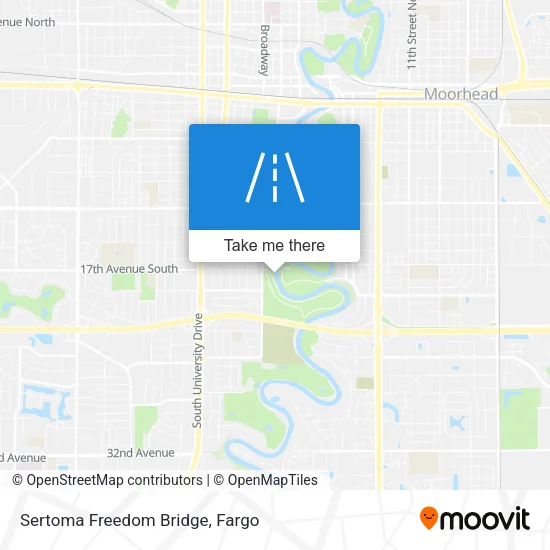 Sertoma Freedom Bridge map