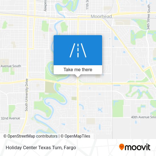 Mapa de Holiday Center Texas Turn
