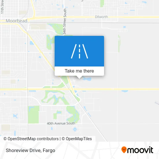 Shoreview Drive map
