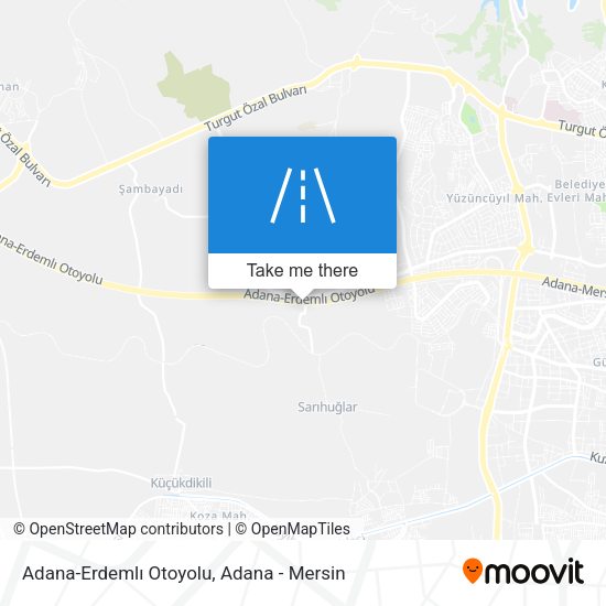 Adana-Erdemlı Otoyolu map