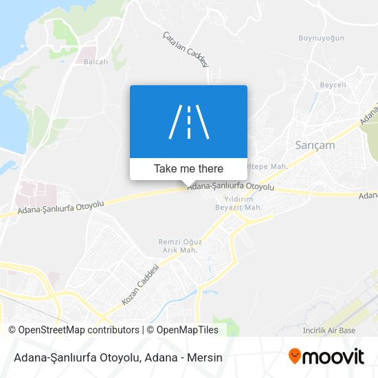 Adana-Şanlıurfa Otoyolu map