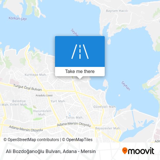 Ali Bozdoğanoğlu Bulvarı map