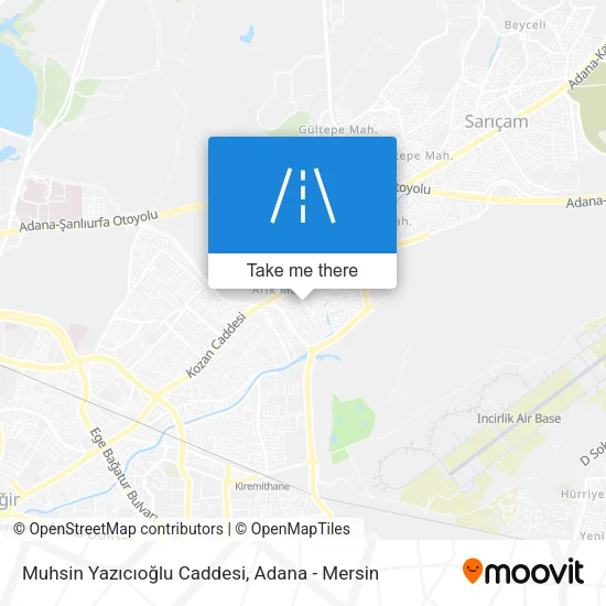 Muhsin Yazıcıoğlu Caddesi map