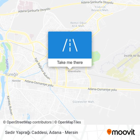 Sedir Yaprağı Caddesi map
