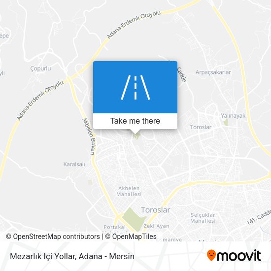 Mezarlık Içi Yollar map