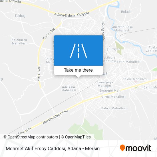 Mehmet Akif Ersoy Caddesi map
